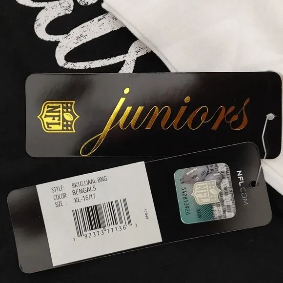 Cincinnati Bengals NFL Girls Juniors Size XL (15/17) Long Sleeve Lightweight - Picture 6 of 8